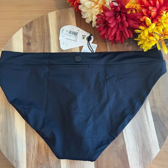 PrAna Womens Summer Wave Swim Bottom LARGE in Black - Picture 3 of 5